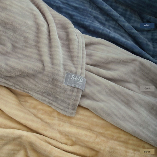 Imagen 2 de 6 de Frazada 2 1/2 Pl Palette De Microflannel Estampado Premium