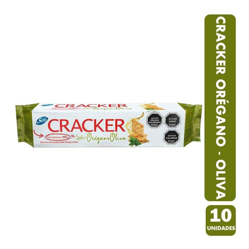 Selz Cracker Sabor Oregano Oliva Arcor (pack De 10 Uni)