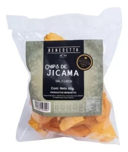 Chips De Jícama Sal Y Limon- Vegetal Deshidratado 1 Kilos 