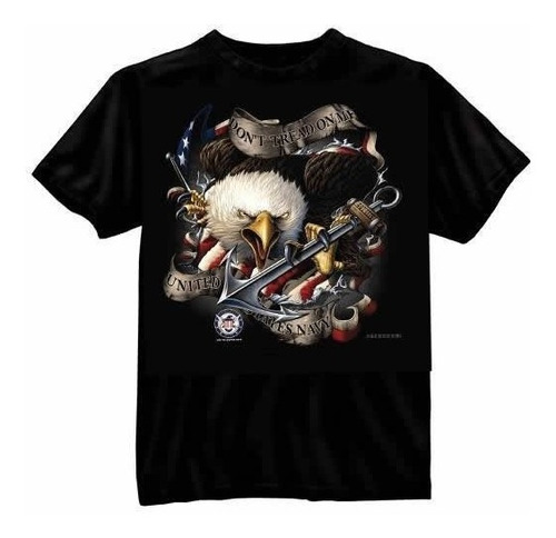 Camiseta Rothco Estampada Black Ink Us Navy Eagle En Remate