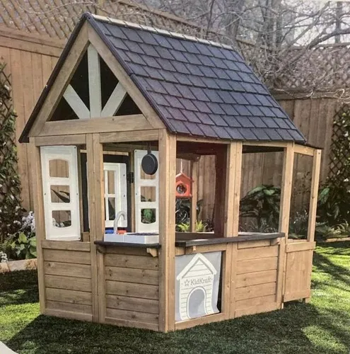 Cabaña de madera para niños y niñas, para exterior