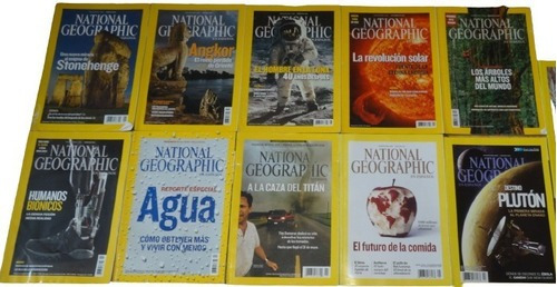 Lote 15 Revistas National Geographic. Español. Tierra &-.