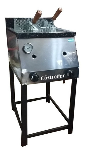 Imagen 2 de 4 de Freidora A Gas 33 Lts Tecnocalor + Corta Papas Mika Manual