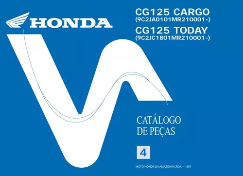Catálogo De Peças Honda Cg125 Today 88~94 - Pdf Português