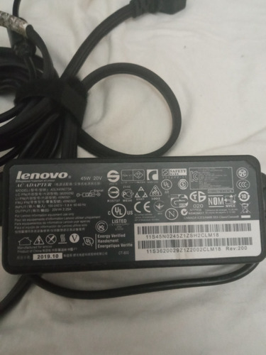 Cargador Lenovo Adlx45nlc3a Real Original 20v 2.25a Usb