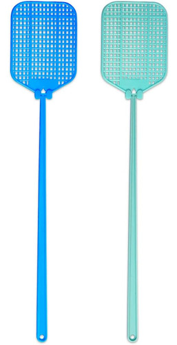 Aya Fly Swatter Paquete De 2 Swat Manual Flexible Y Fuerte C