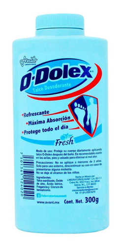 Talco Para Pies O Dolex Fresh Desodorante 300g