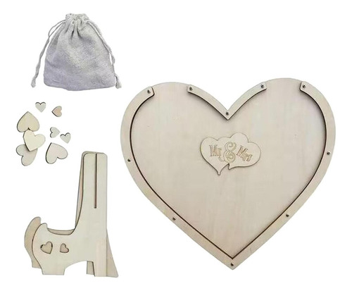 Recepción De Boda En Forma De Corazón Libro De Invitados