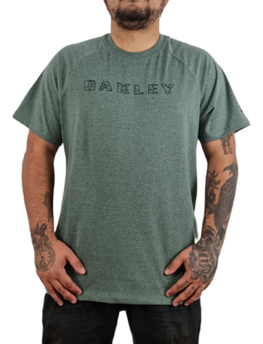 Camiseta Oakley Orec Floral Logo Green