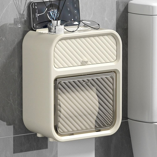 Caja De Almacenamiento De Papel Higiénico De Plástico Con So