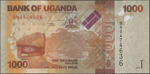 Uganda 1000 Shillings 2013 P49b