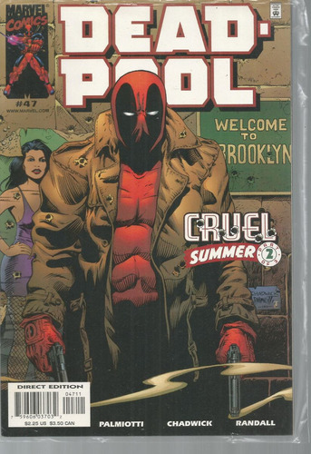Deadpool N° 47 - Em Inglês - Editora Marvel - Formato 17 X 25,5 - Capa Mole - Bonellihq Cx446 H23