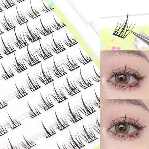 Lash Clusters C Curl Manga Eyelash Clusters Anime 10 Filas