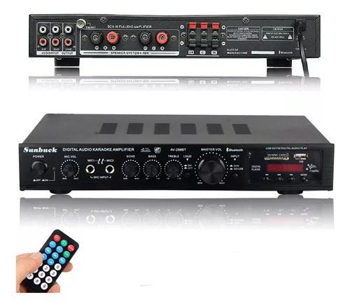 Amplificador De Audio Radio Bluetooth 5 Canales 2000w