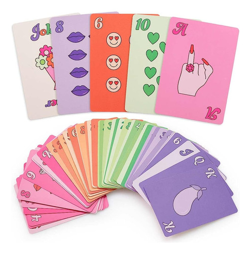 Xo, Fetti Bachelorette Party Card Game, Rainbow Deck Of Play