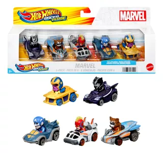 Hot Wheels Racerverse Paquete De 5 Superhéroes De Marvel