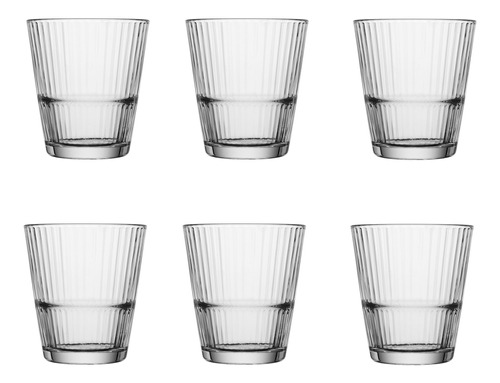 Vaso 390ml Vidrio Grande-sunray Pasabahce Set X6