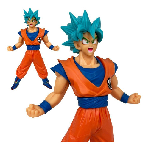 Boneco Dragon Ball Z - Goku Super Saiyajin Blue Super Gt