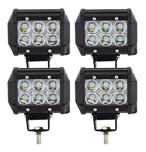 Barra De Luz - Willpower 4 X 18w Spot Beam Led Barra De Luz 