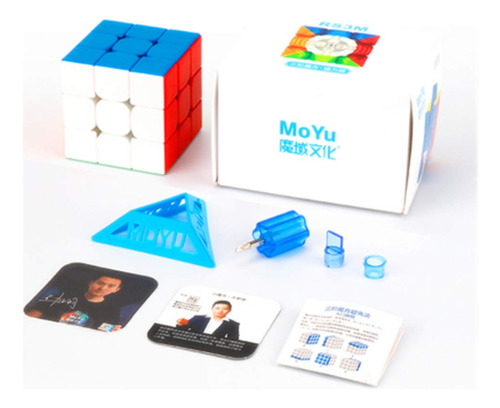 Cubo Rubik 3x3 Rs3m Magnético Moyu Stickerless Speedcube 