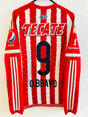 Jersey retro de Chivas De Guadalajara Temporada 1990-91 manga larga