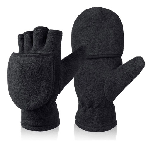 Guantes Convertibles De Invierno Con Tapa Abatible, Forro P.