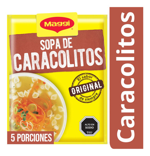 Sopa Caracolitos Maggi 76 Gr(3 Unidad) Super