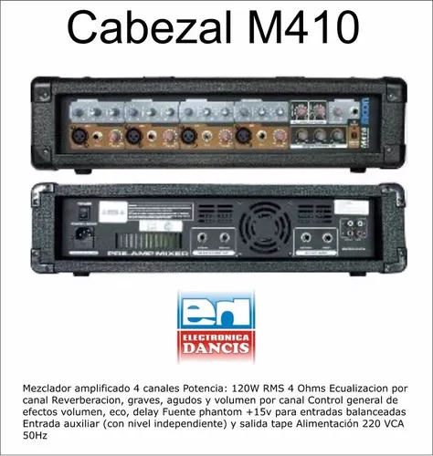 Equipo De Musica Cabezal + 2 Bafles + Microfono + Cables