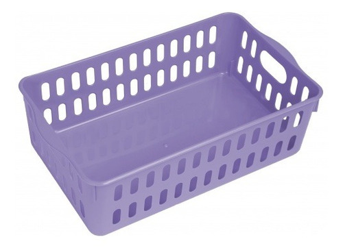 Imagem 1 de 1 de Cestinha Multiuso Plástico 25x17x8 Lilás Elloplas 274