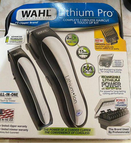 Maquina De Afeitar Wahl Lithium Pro En Dúo Nuevas