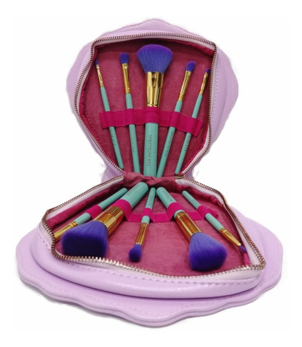 Set Brochas Maquillaje Spectrum Concha 10 Brochas