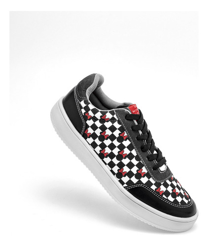 Tenis Mujer Minnie Mouse 3928 Negro Blrj 121-476