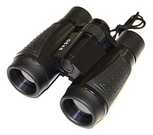 Binocular 5x Deportivo Negro Binoculares, 30mm Lentes Claros