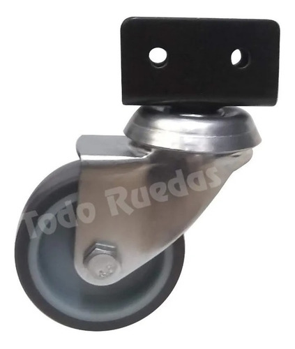 4 Ruedas 50mm Giratorias (2 Con Freno) Reforzadas Chapa U