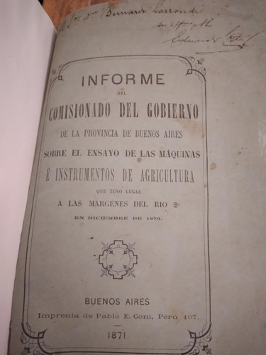 Informe Del Comisionado D Gobierno.eduardo Costa 1°ed.(300
