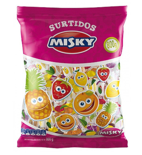 Caramelos Masticables Misky 800g X 242 U Fiestissima Liniers