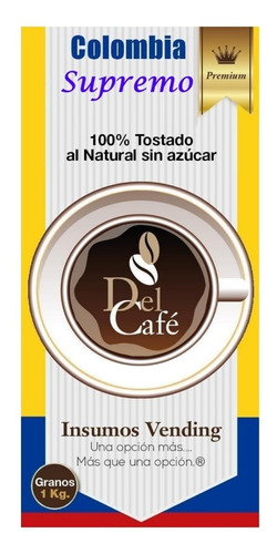 Imagen 1 de 2 de Cafe Colombiano Supremo Premium Tostado En Grano O Molido