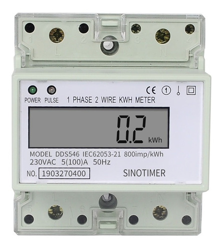 Medidor Monfáico De Energía  Dds546 5-100a 230v