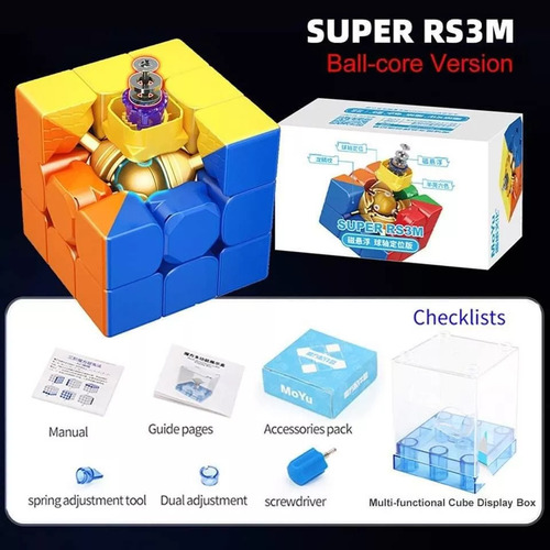 Magic Cube Moyu Super Rs3m 3x3, Version 2022, Ball-core Pro