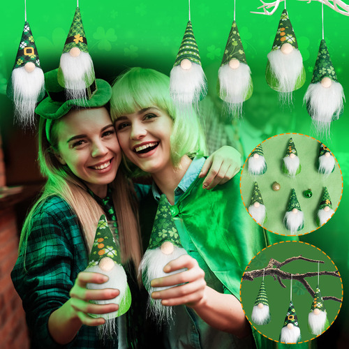 Colgante Con Forma De Muñeca De San Patricio Para El Hogar,