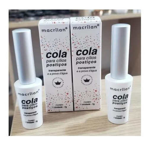 Kit 12 Cola Para Cílios Postiços Macrilan Transparente