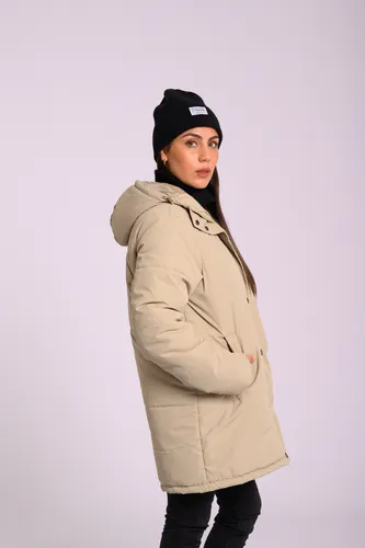 Campera Larga Canva Acolchada Puffer Abrigo Mujer 210828
