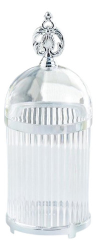 Tarro De Almacenamiento, Cuchara Borde Plateado Transparente