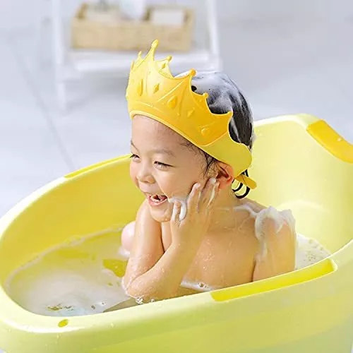 Gorro de ducha para bebé, sombrero de champú de baño ajustable, protector  de lavado de cabello para niños, visera de baño, sombrero de visera para