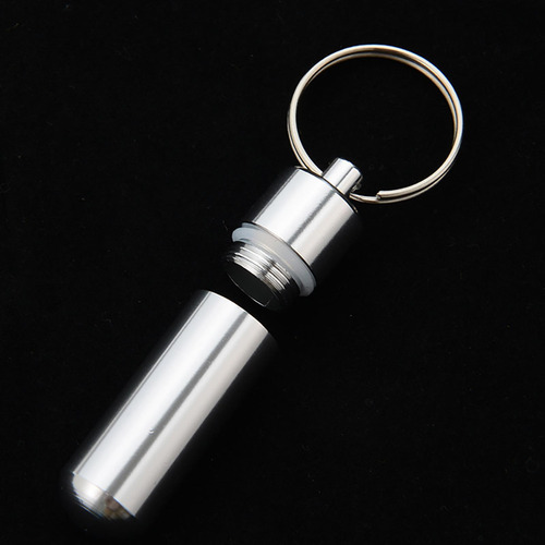 Chaveiro Portátil Com Caixa De Comprimidos, Garrafa De