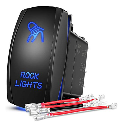 - 90008b Rock Lights Rocker Switch Led Light Bar 5pin L...