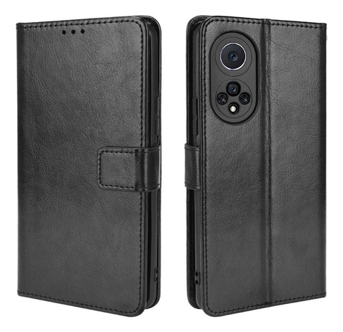 Funda Anticaída Para Huawei Nova 9 De Cuero Flip Cartera