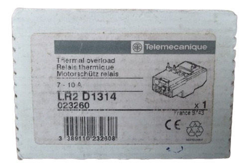 Termico Telemecanique Lr2 D1314  (7 A 10a)