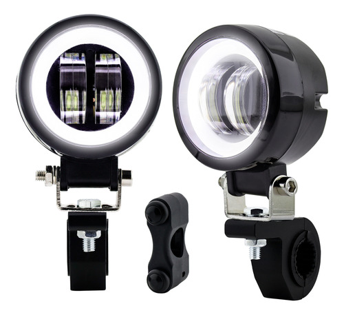 Par Farol Led Z5 Luminark Foco Aberto Auxiliar Milha Carro