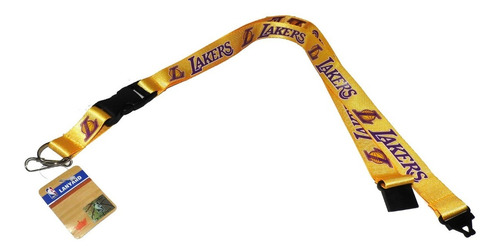Portagafete Listón Llavero Nba Los Angeles Lakers Lanyard